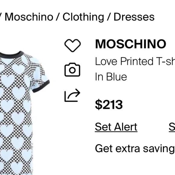 NWT MOSCHINO LOVE ALL OVER HEART DRESS - Picture 9 of 9